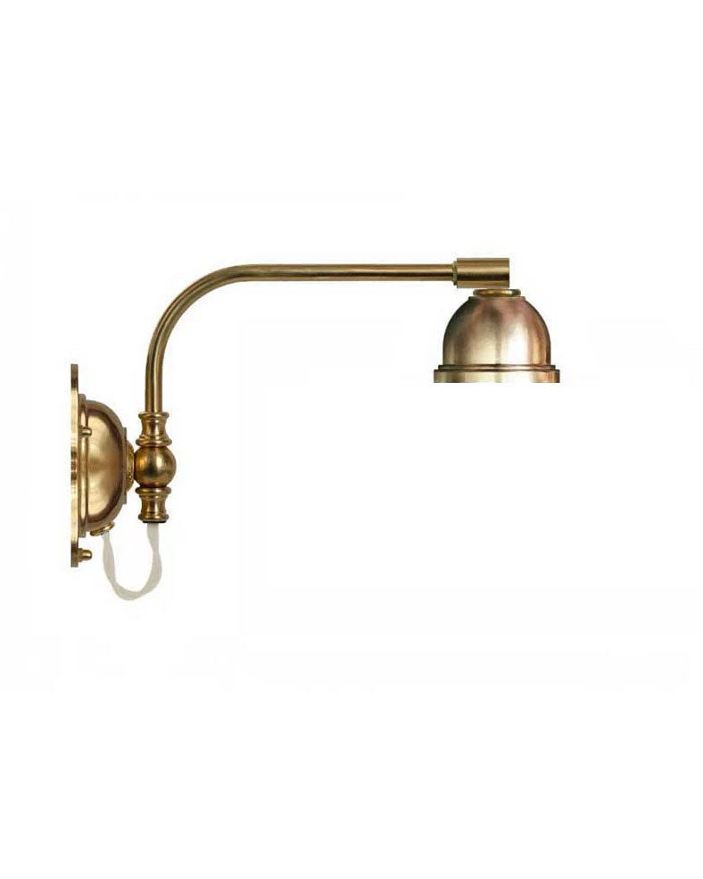 Wall lamp Gripenberg (Brass/White cord) - Incl. wall mount image