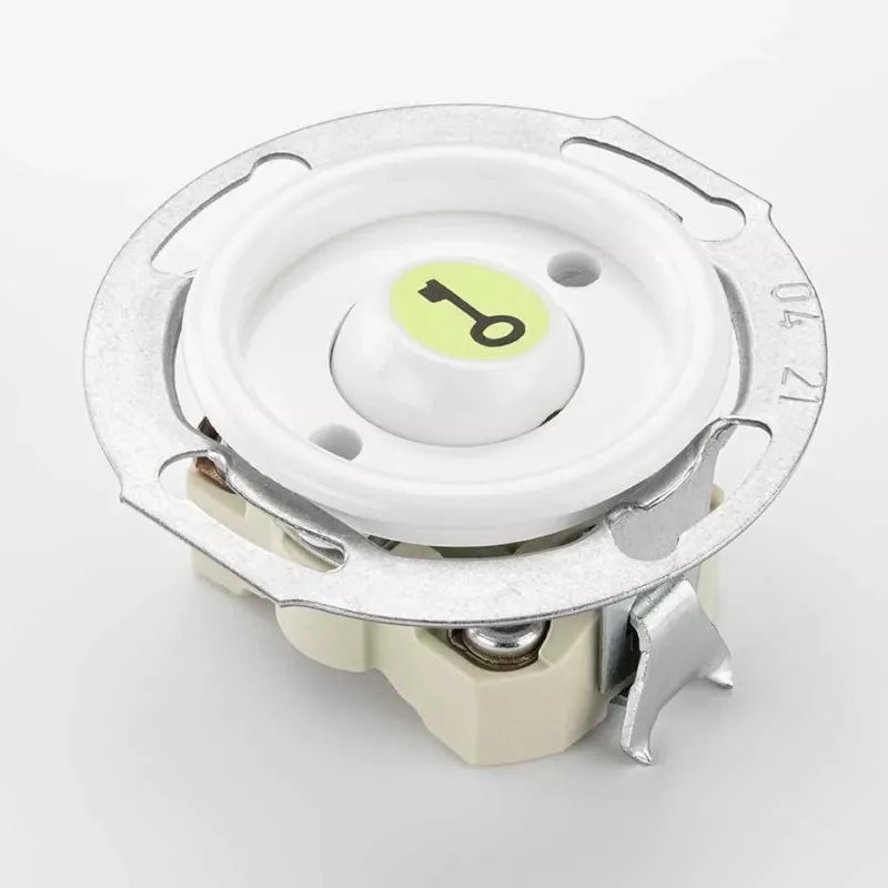 Round Duroplast Light Switch - Glow-in-the-Dark Rocker Button with Key Symbol image