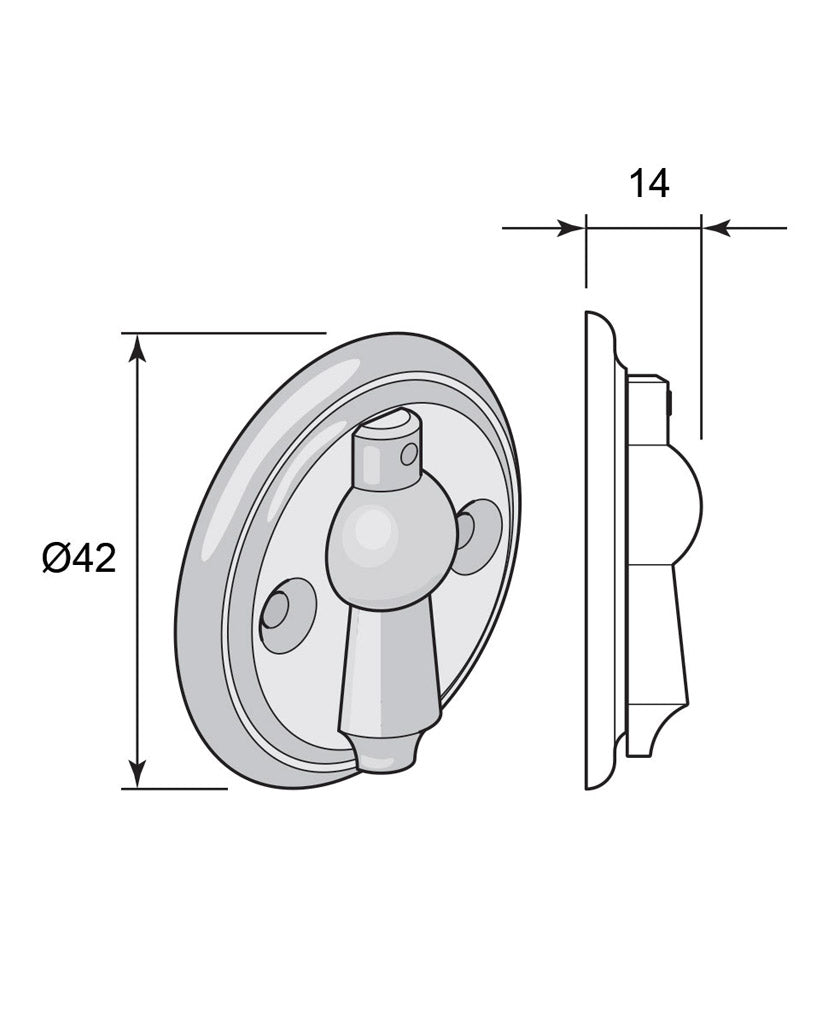 Nyckelskylt - Næsman N:o 12 mässing image