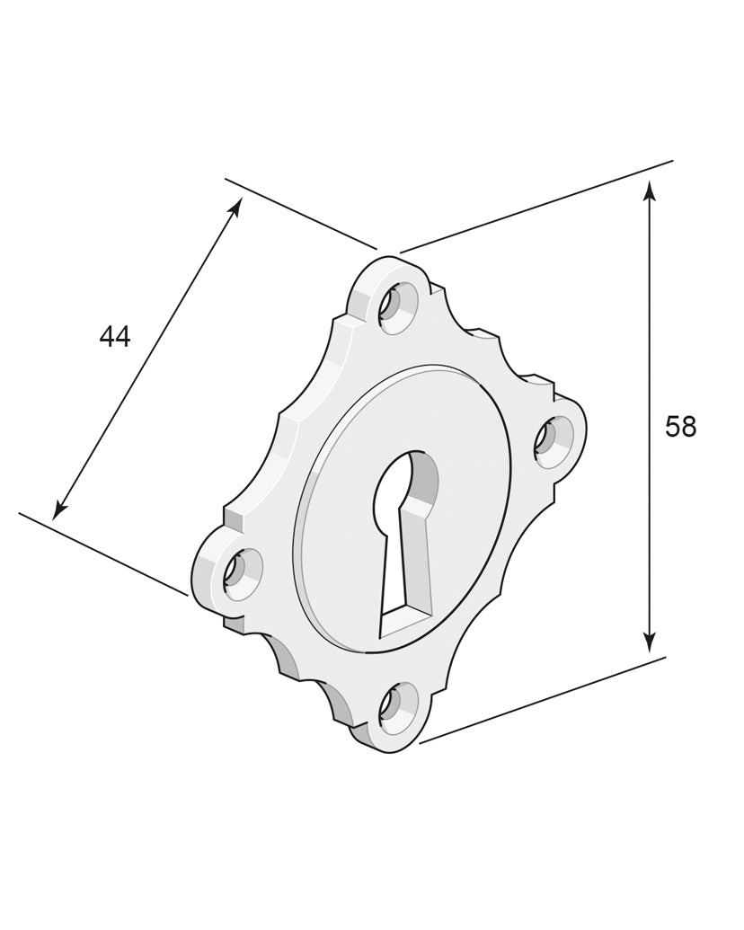 Nyckelskylt - Næsman N:o 10 mässing image
