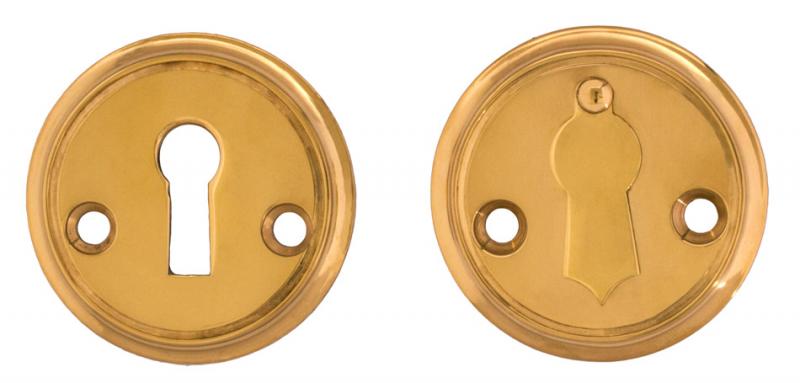 Nyckelskylt 47 mm mässing, kläpp - Sekelskifte image