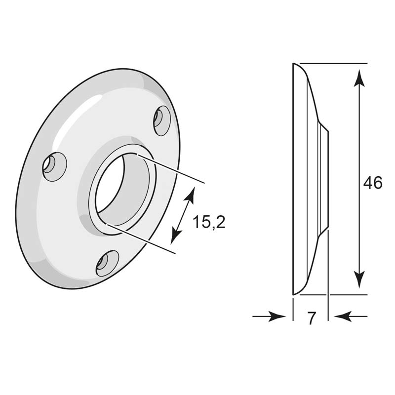 Skilt til dørhåndtag - Låsfabriksaktiebolaget nr. 1, messing image