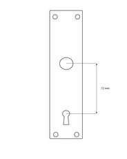 Dørgreb - Langskilt med træhåndtag nikkel thumbnail image