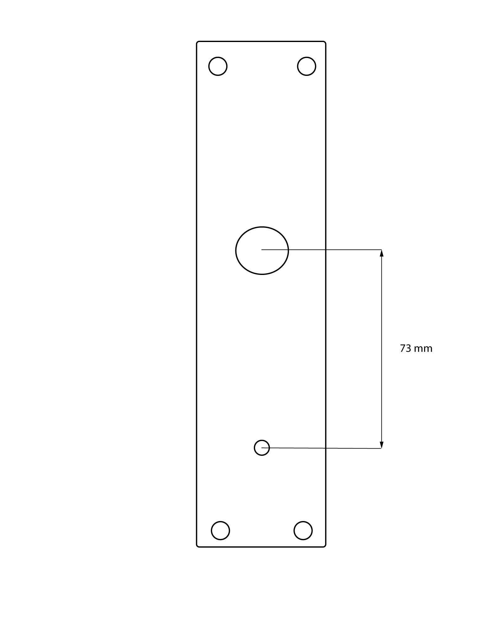 Dörrhandtag - Med WC-vred långskylt nickel image