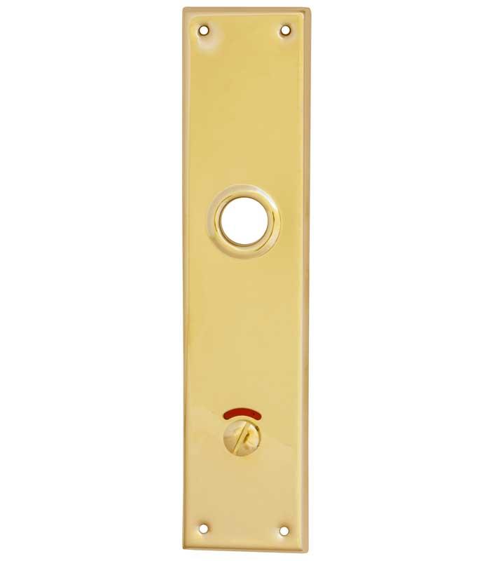 Långskylt WC - Rektangulär mässing image