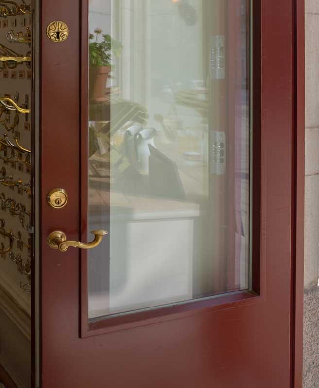 Schlüsselschild - 57 mm Messing, gemustert image