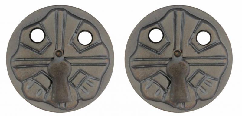 Nøgleskilt - Nationalromantik, 57 mm, antik image