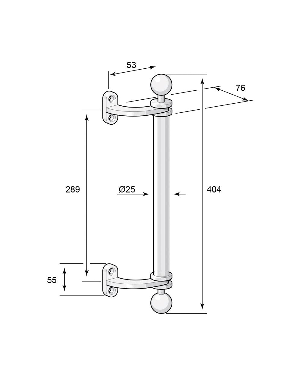 Dørgreb - Dørhåndtag Åsgränd messing image
