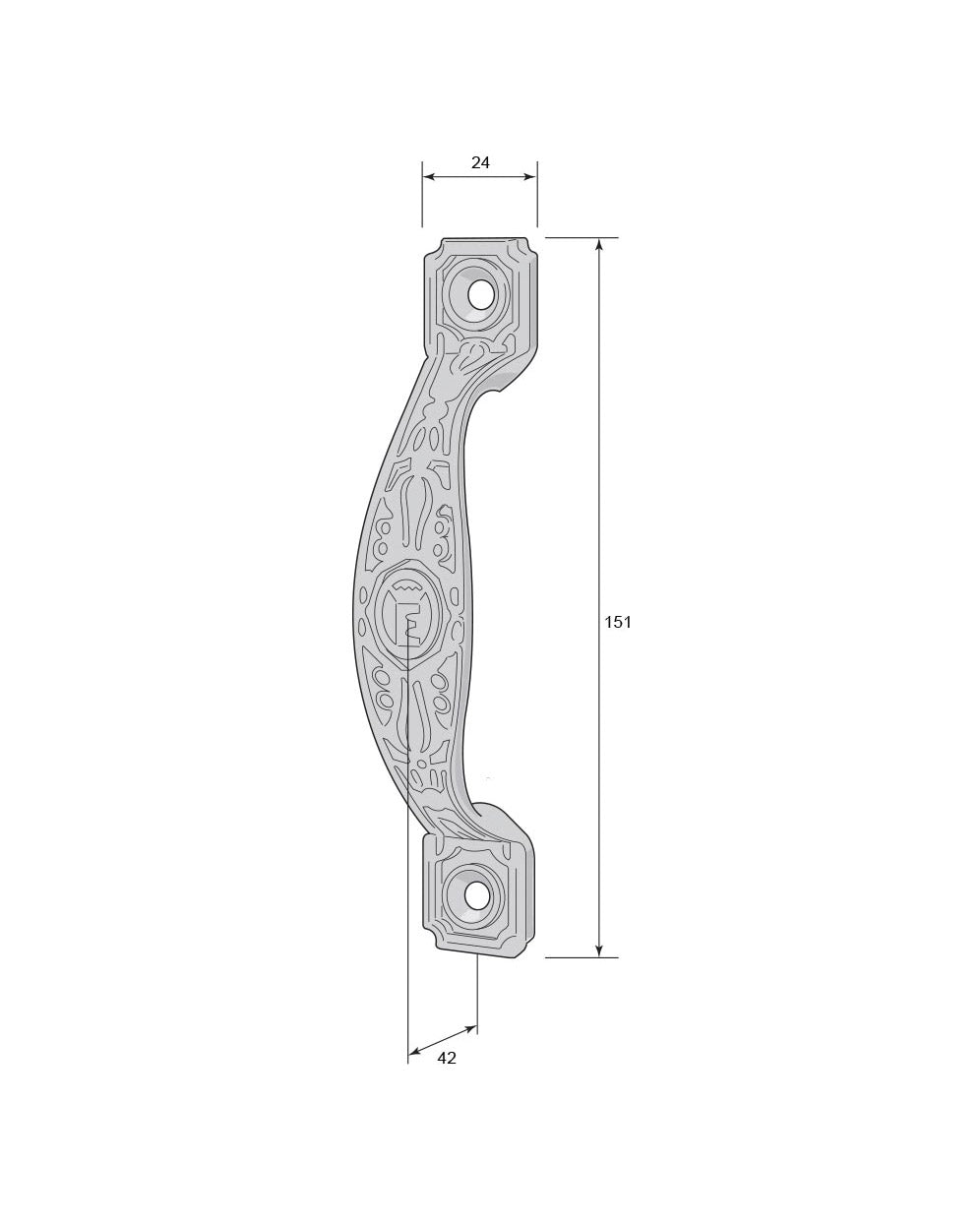 Pull handle - Jernmanufaktur 184 nickel image