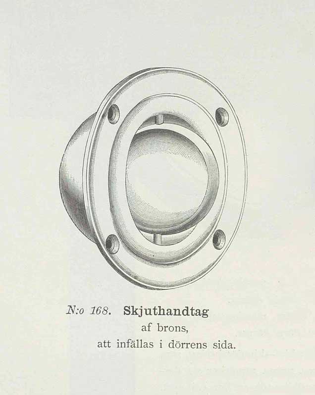 Skydedørsgreb - Næsman 168, nikkel image