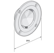 Skydedørsgreb - Næsman 168, nikkel thumbnail image