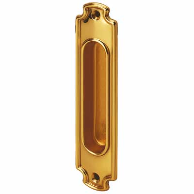 Sliding door handle - Linnéstaden brass 160x37 mm image