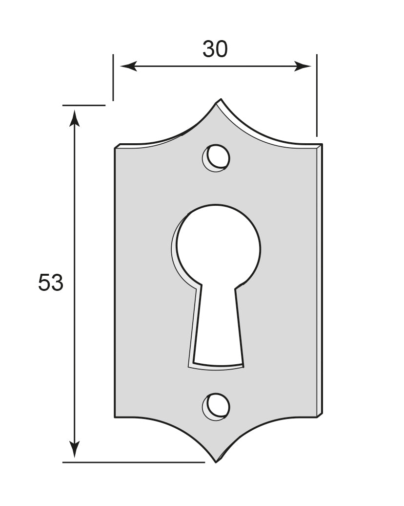 Nyckelskylt till kammarlås - F.A. Stenman image