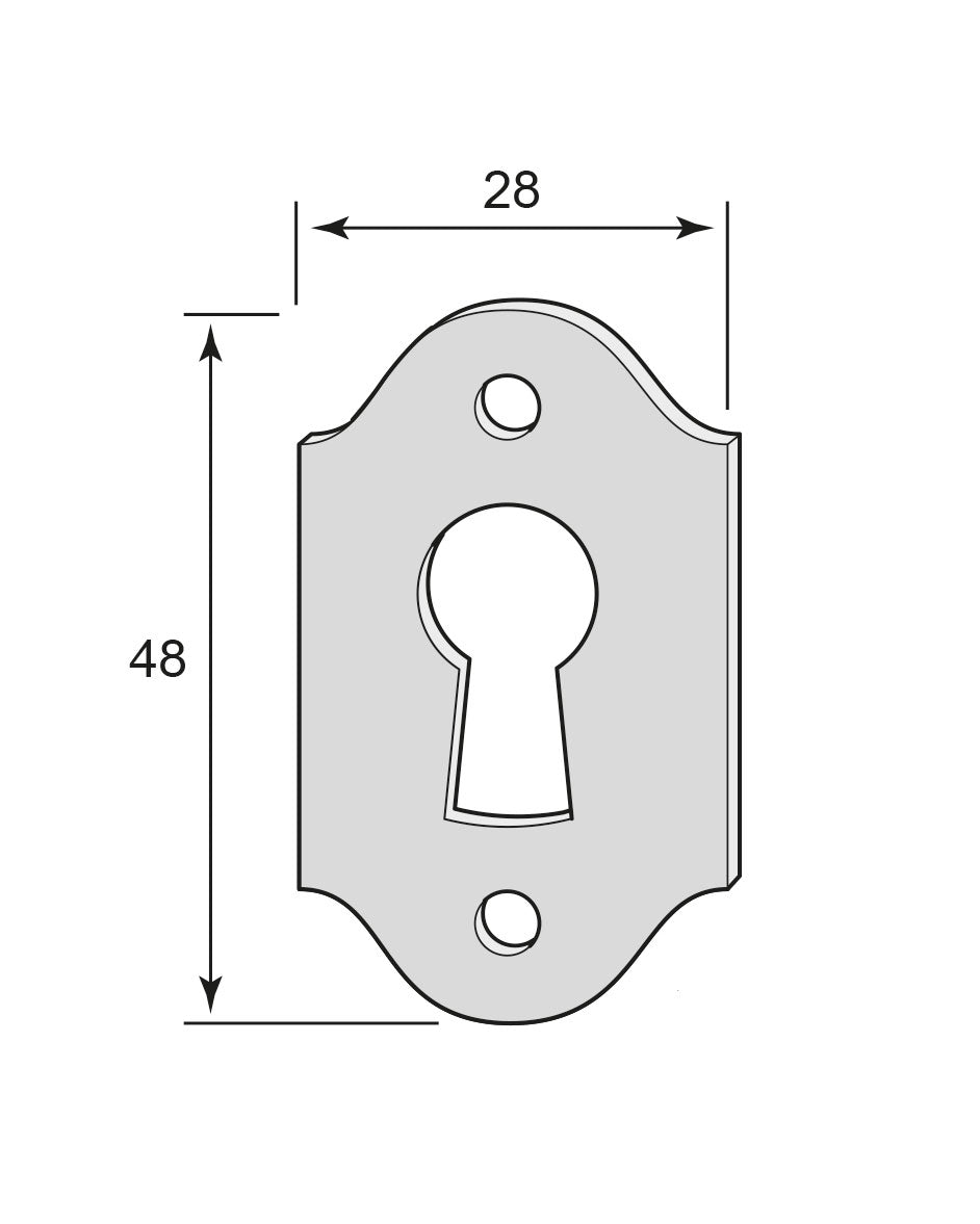 Nyckelskylt garderob- & klosettdörr - Låsbolaget image