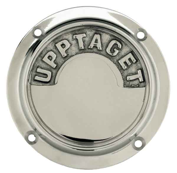 WC-regel rund - Toalettlås nickel image