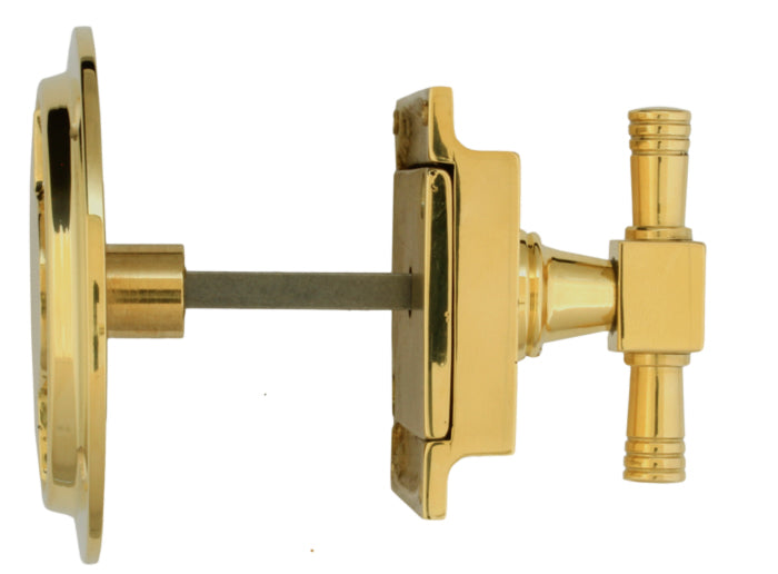 WC-lås rund - Toalettlås messing image