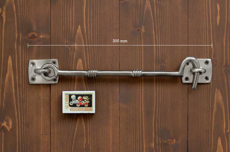 Long hasp nikkel - 250 mm image