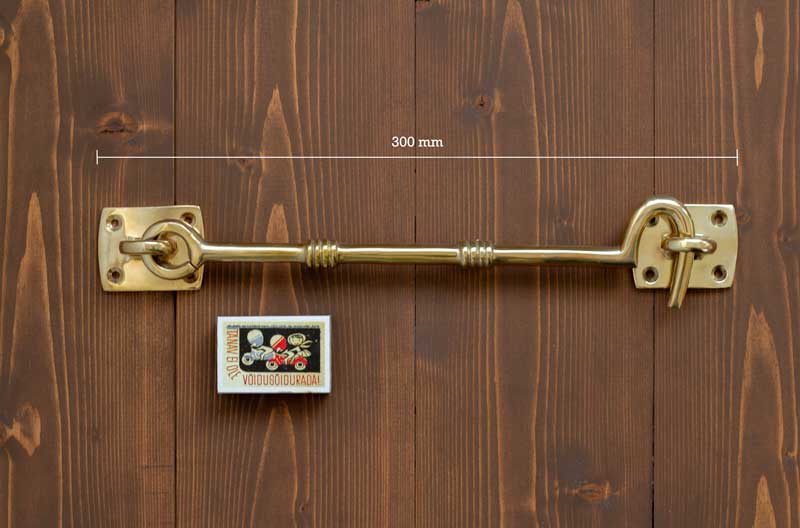 Long hasp brass - 250 mm image