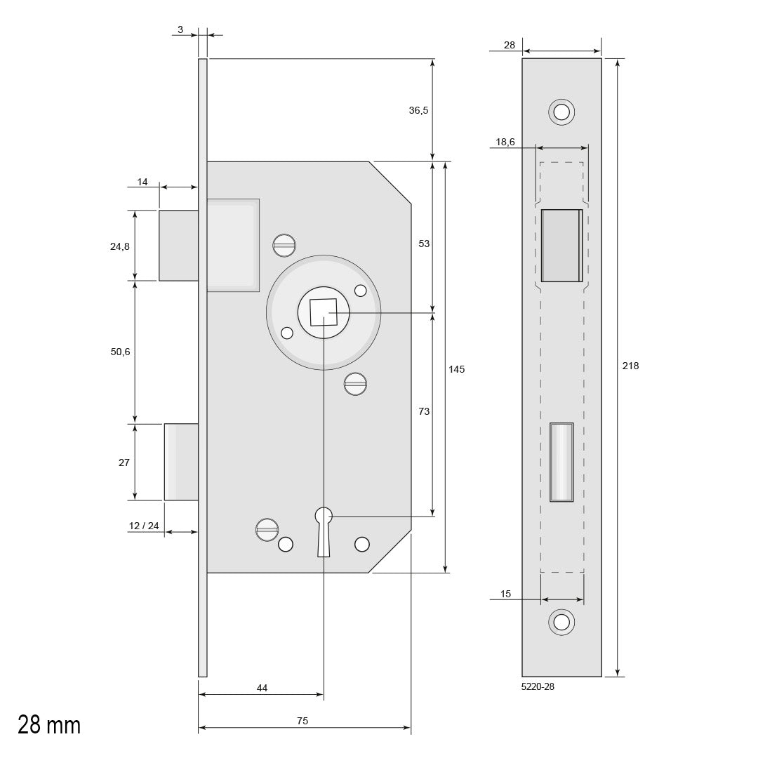 Gammeldags låskasse med nøgle image