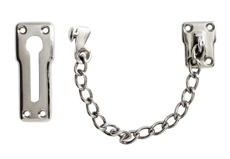 Dörrkedja Nickel - Säkerhetskedja till dörr image