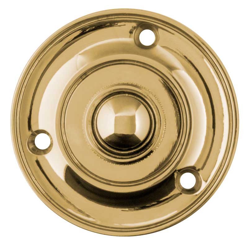 Bell Push - Round brass image