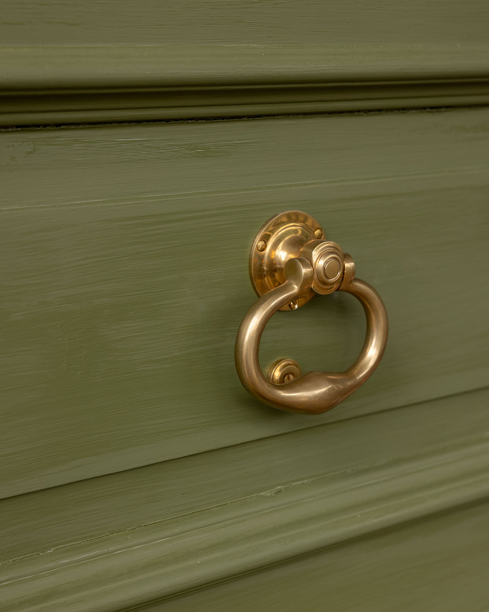 Door Knocker - Round brass image