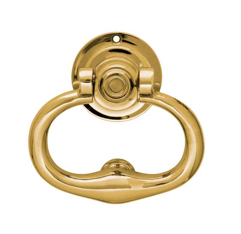 Door Knocker - Round brass image