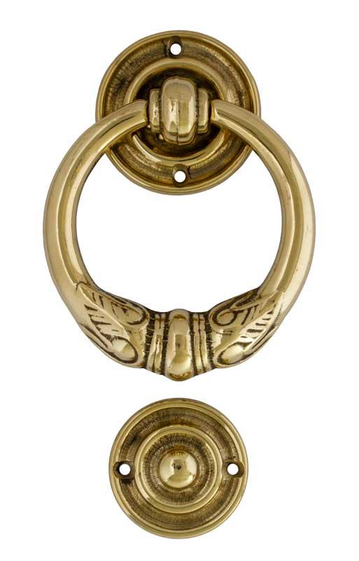 Door Knocker - Round jugend brass image