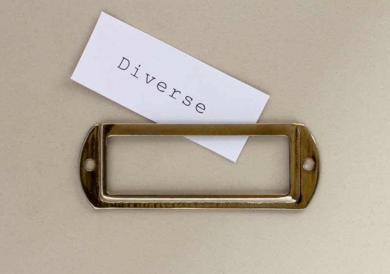 Etiketholder - Messing image