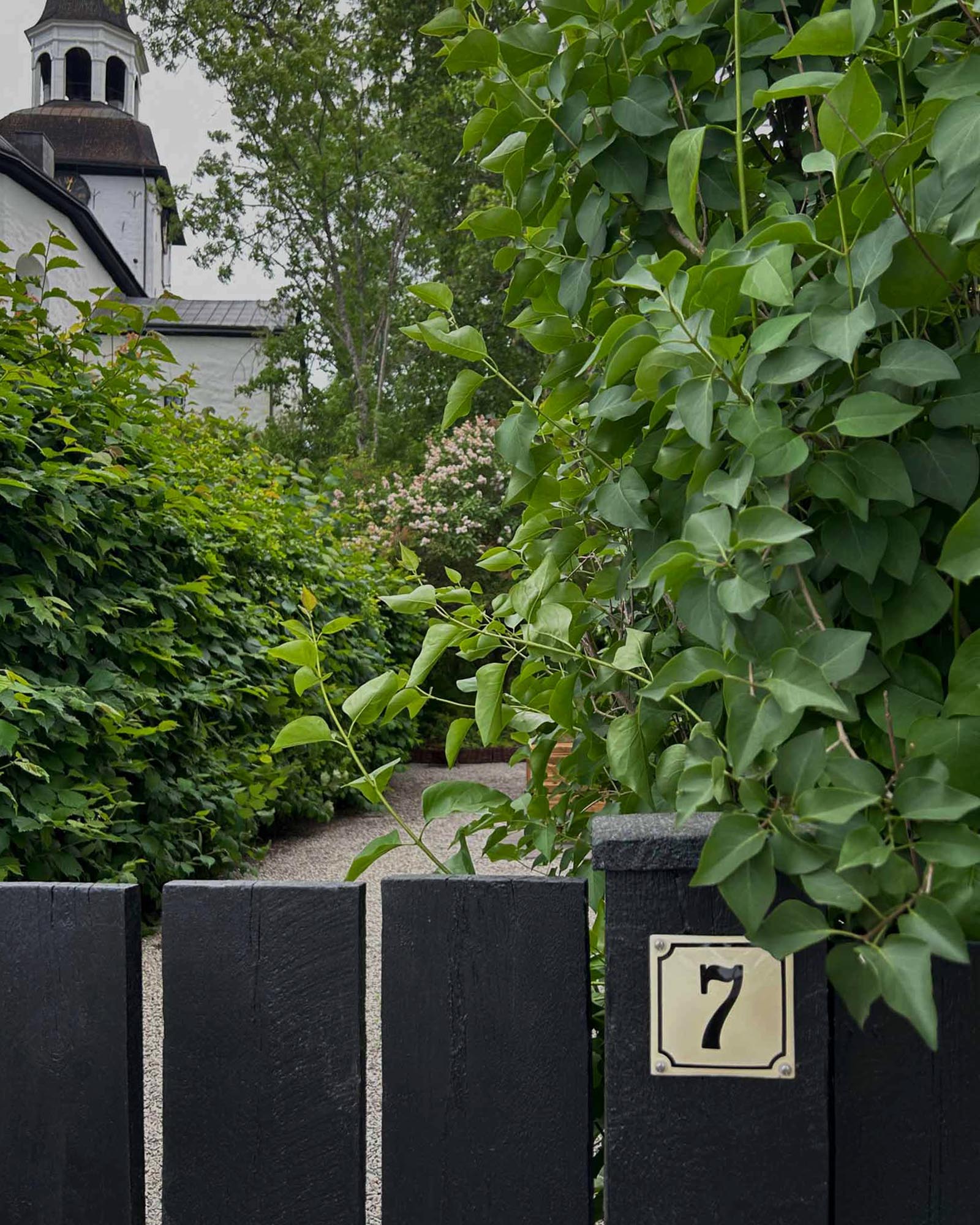 Enamel Sign - House Number, 10 x 10 cm (3.94 x 3.94 in) image