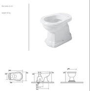 WC - Camden High-Level Toilet Bronze, Wall-Mounted Cistern & Seat thumbnail image