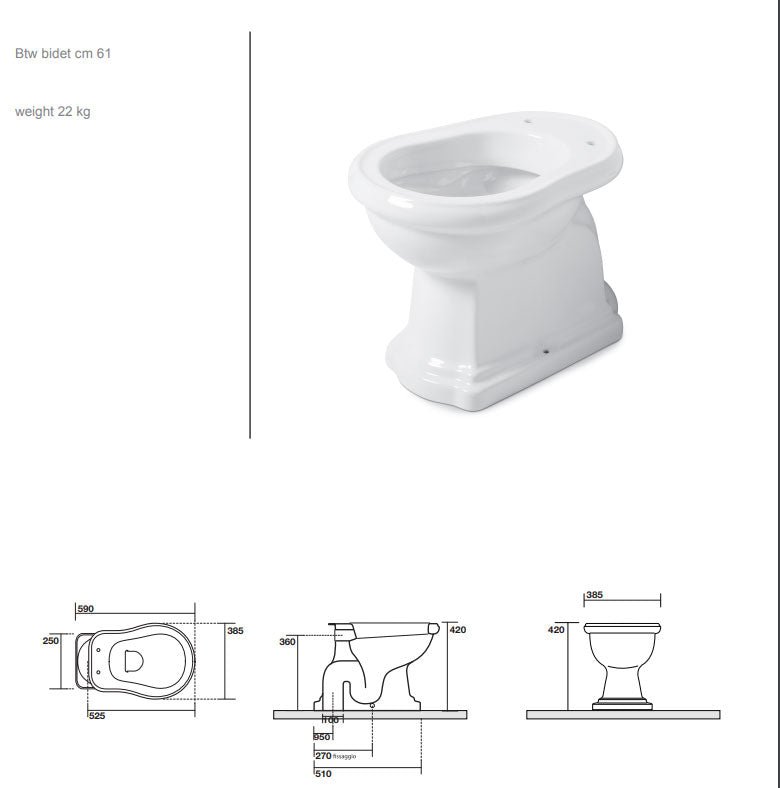 WC - Camden High-Level Toilet Bronze, Wall-Mounted Cistern & Seat image