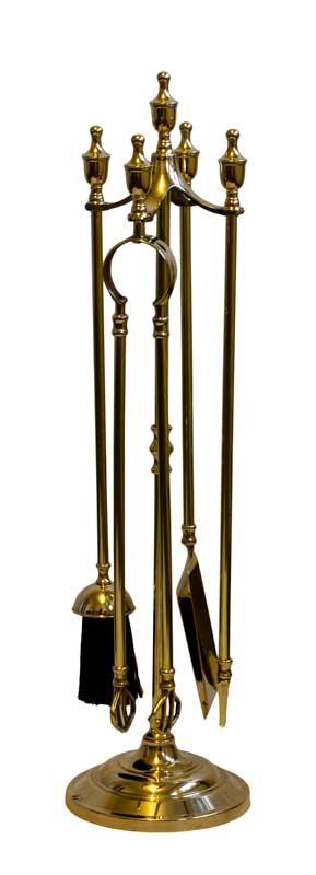 Fire tool set - Gustaf brass image