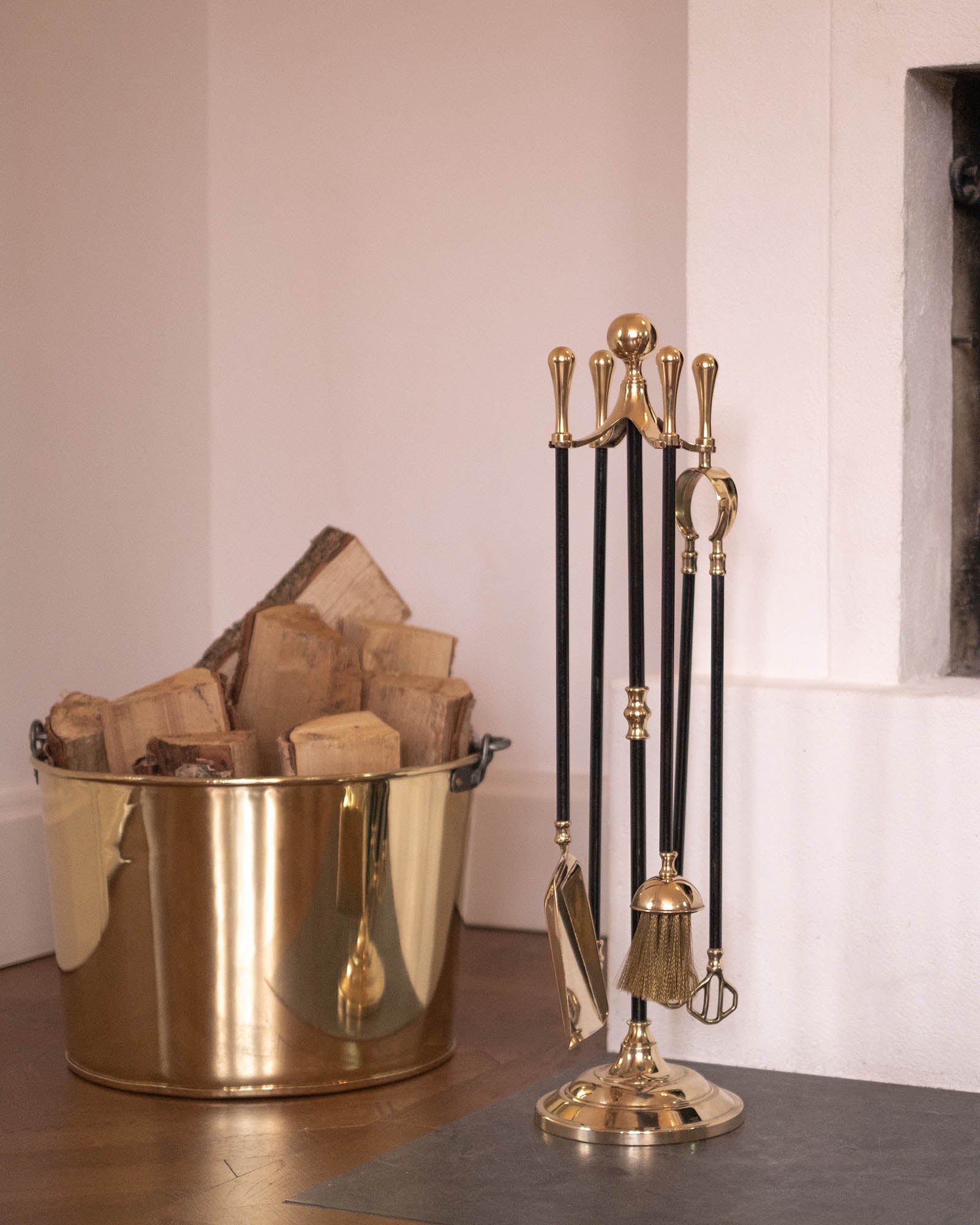 Fire tool set - Brass/Black Hersby image