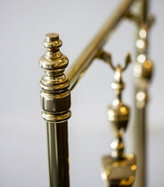 Brændeholder med pejseværktøj - Messing thumbnail image