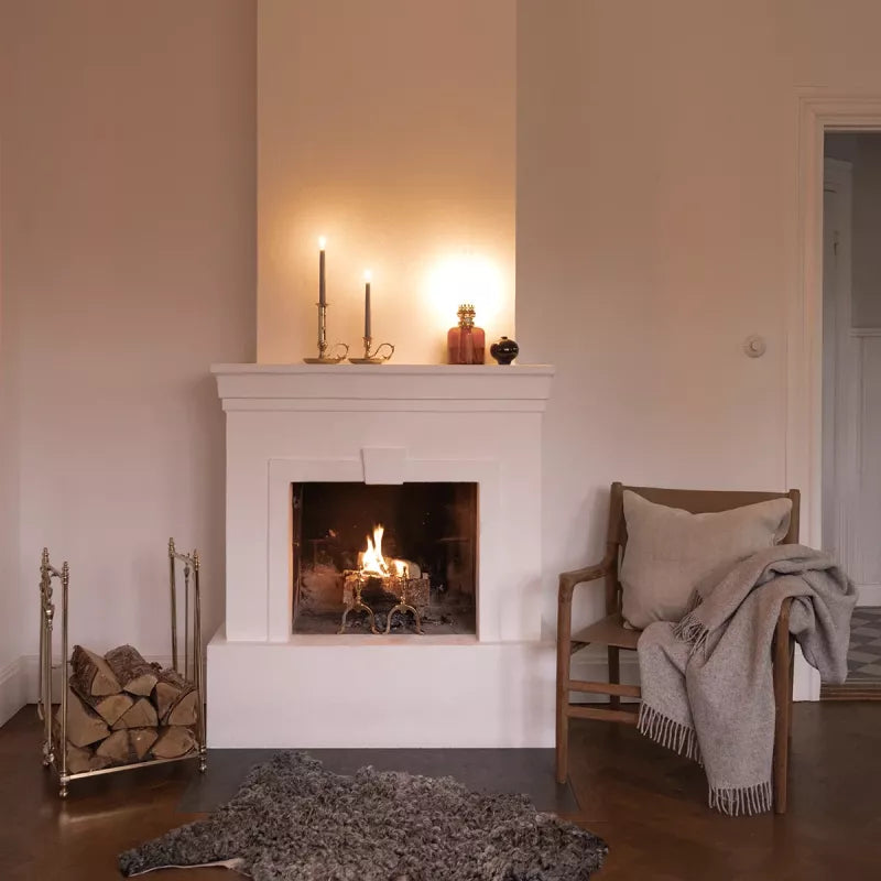 Brændeholder med pejseværktøj - Messing image