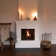 Vedbærer med peissett - Antikk messing thumbnail image