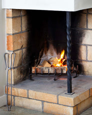 Firewood Grate Wrought Iron - Fireplace Corner thumbnail image