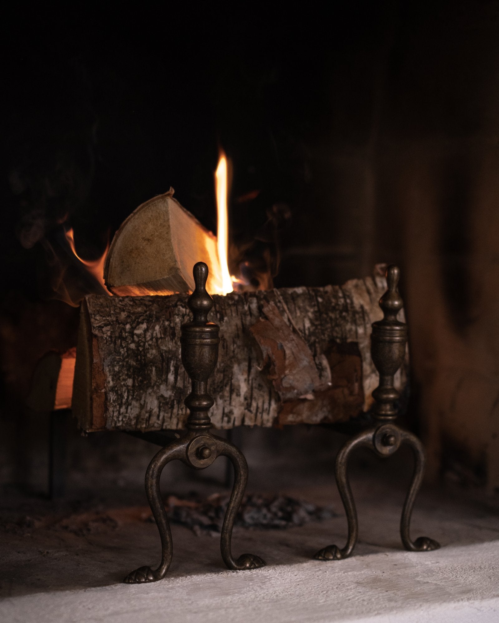 Eldhund antik mässing - Pokal, ett par image