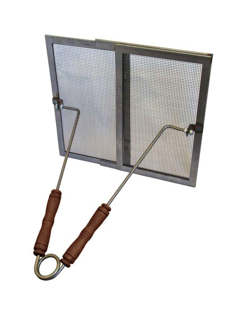 Fire guard for tiled stoves - Iron image