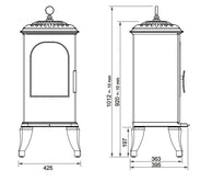 Støbejernskomfur - Westbo Victoria 100 BIO Komfur thumbnail image