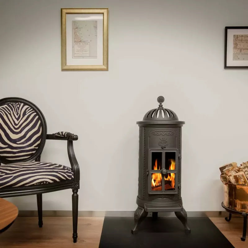 Kamintilbehør - Gulvplade Sort 85x110 cm image