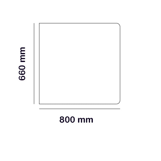 Fireplace Accessory - Black Floor Plate 66x80 cm image