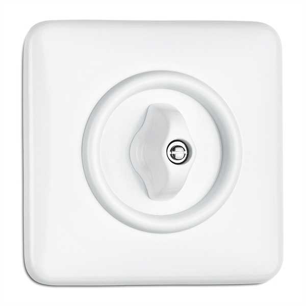 Square Duroplast light switch - Rotary Two-Way Light Switch image