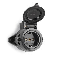 Stikkontakt svart bakelitt IP44 - Åpent anlegg thumbnail image