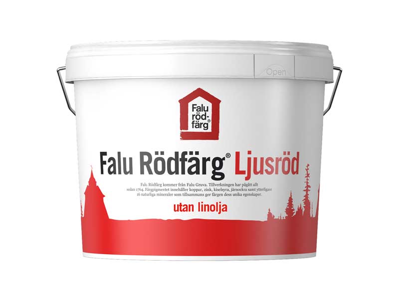 Falu Rödfärg - Original Ljusröd utan linolja 10 L image