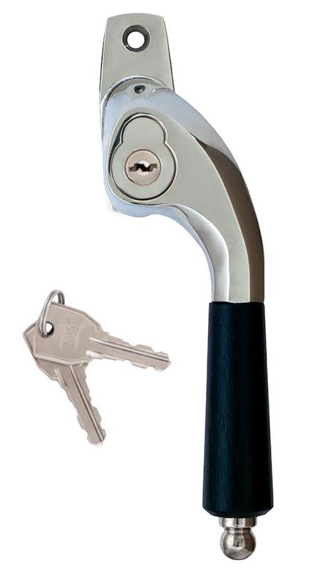 Lockable Espagnolette Handle - Låsbolaget Bent Nickle image