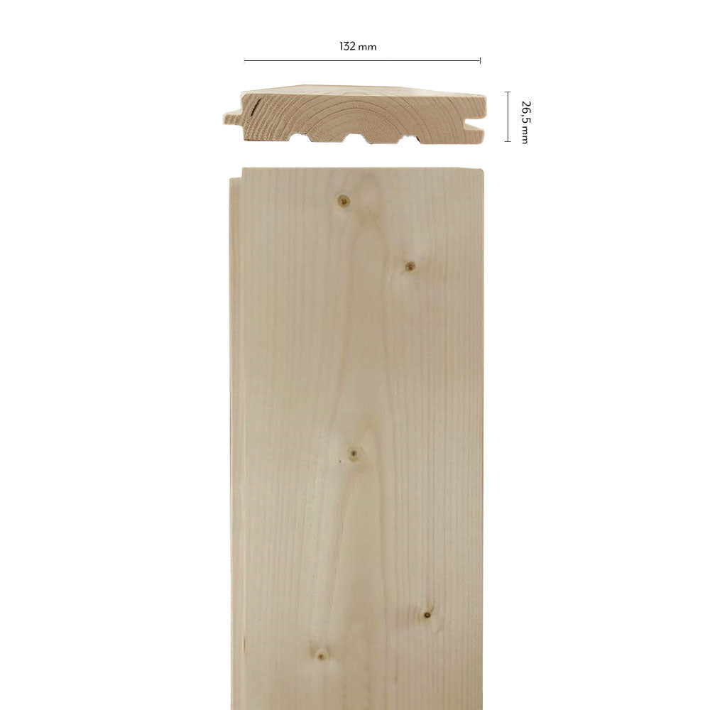 Spruce Flooring Vasastan - 26,5 x 132 mm - Solid Wood Flooring image