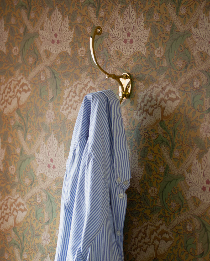 Hatte- og frakkekrog - Messing image