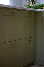 Knauf - Oval unbehandeltes Messing 40 mm thumbnail image